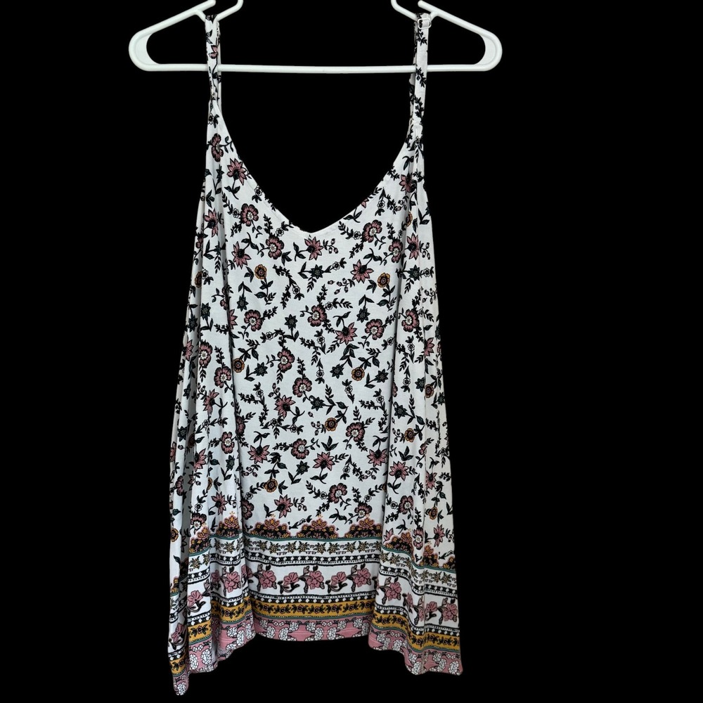 Torrid Super Soft Ditsy Floral Cami Tank Top Sz 3X Swing Boho Festival Romantic